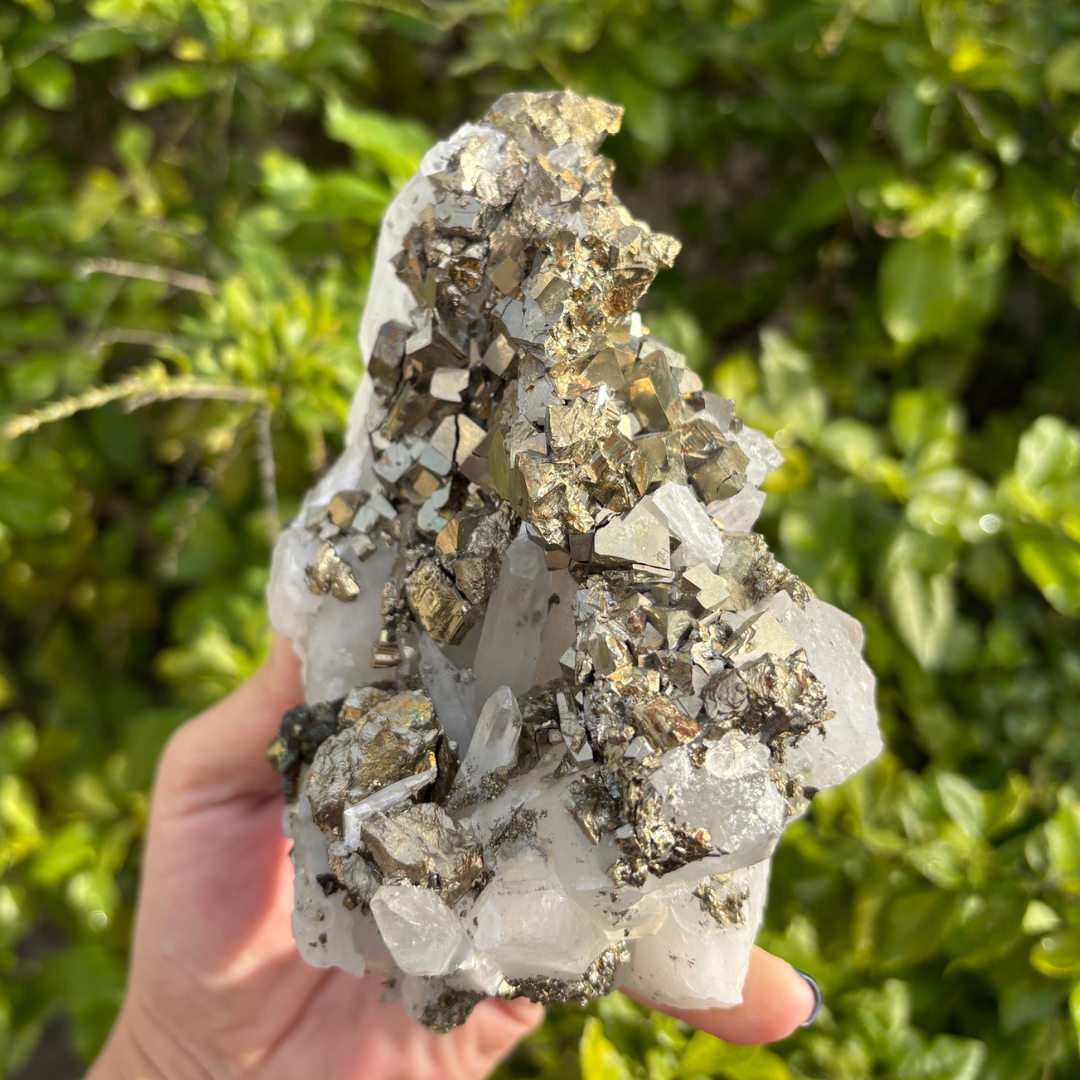 Quartz with Pyrite Specimen