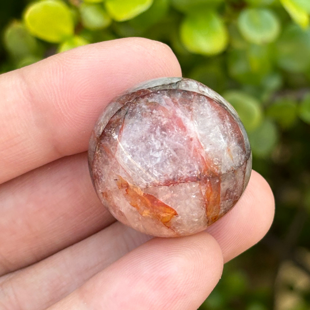 Red Hematoid Quartz Pebble