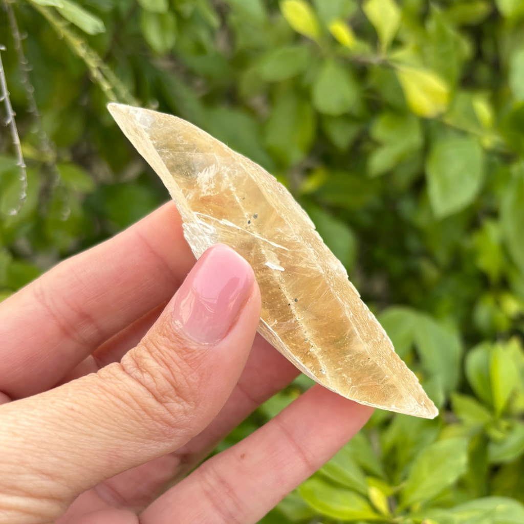 Selenite - Golden (Fluoresces under UV light)
