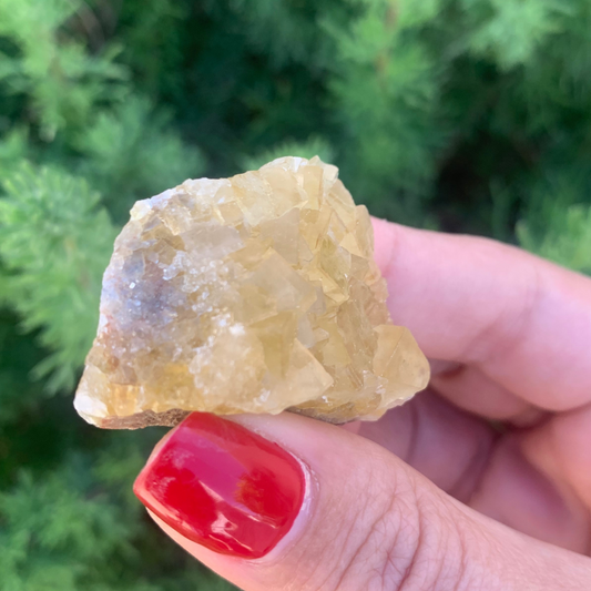 Yellow Fluorite Cluster - Spain