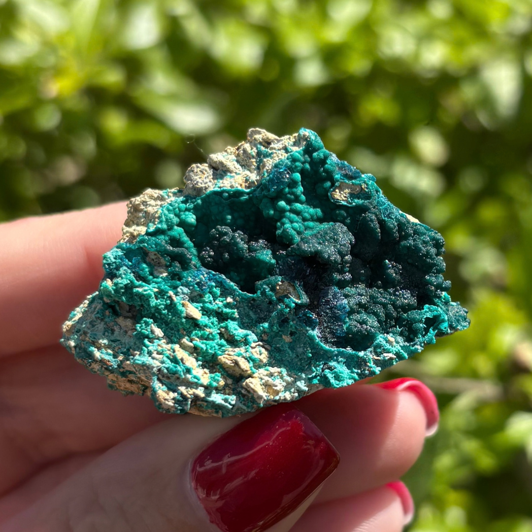 Veszelyite on Zincolibethenite Specimen