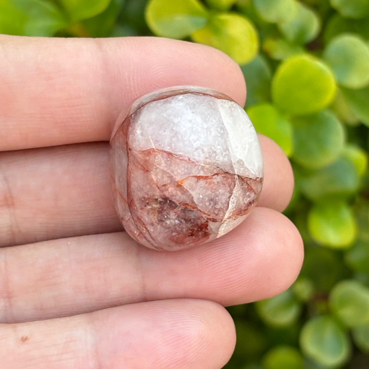 Red Hematoid Quartz Pebble