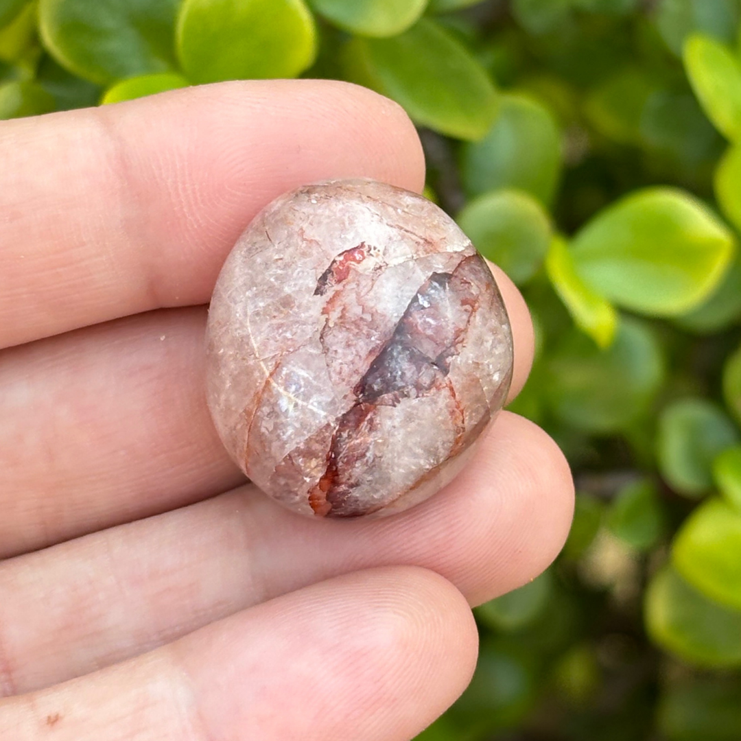 Red Hematoid Quartz Pebble