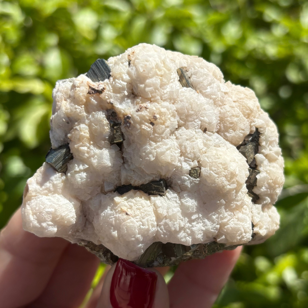 Dolomite on Pyrite Specimen
