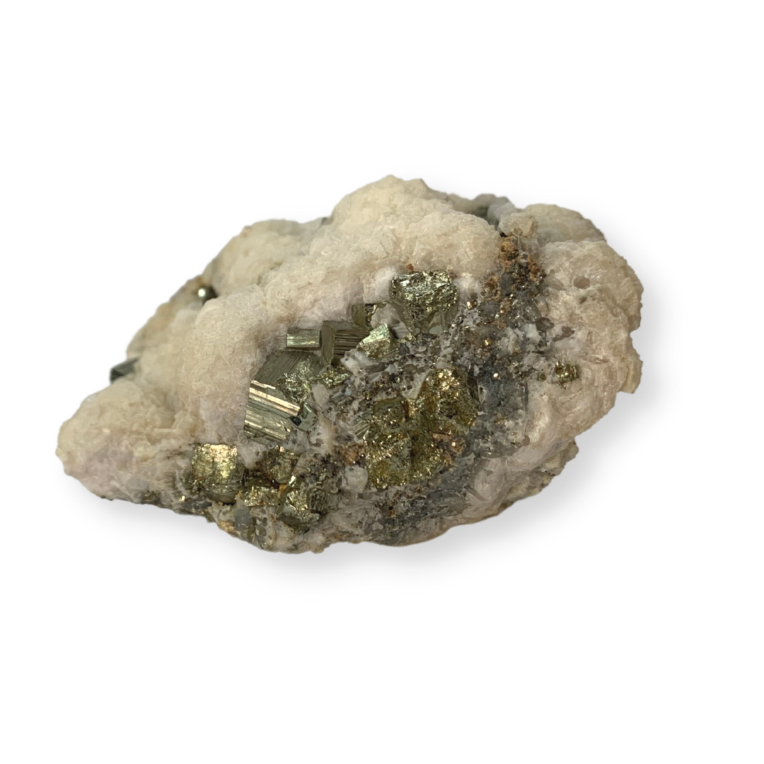 Dolomite on Pyrite Specimen