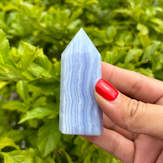 Blue Lace Agate Tower