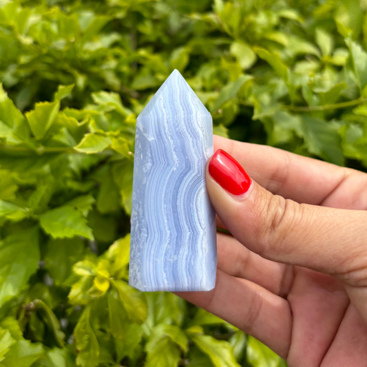 Blue Lace Agate Tower