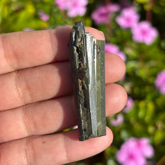 Dark Green Tourmaline Specimen (Verdelite)