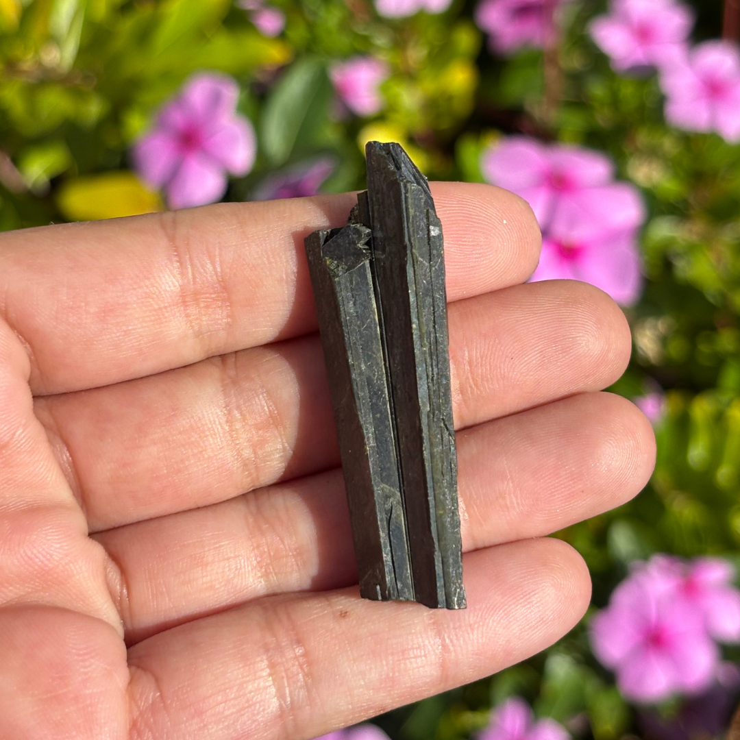 Dark Green Tourmaline Specimen (Verdelite)
