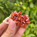 Vanadinite on Baryte Specimen
