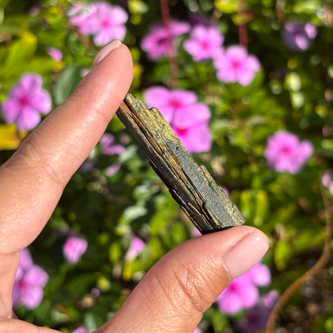 Dark Green Tourmaline Specimen (Verdelite)