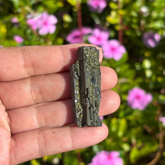 Dark Green Tourmaline Specimen (Verdelite)