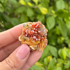 Vanadinite on Baryte Specimen