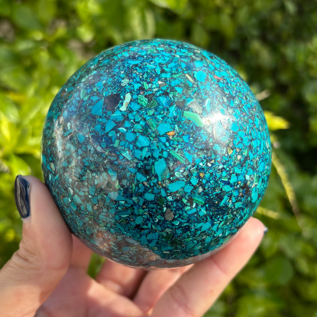 Chrysocolla Combo Sphere