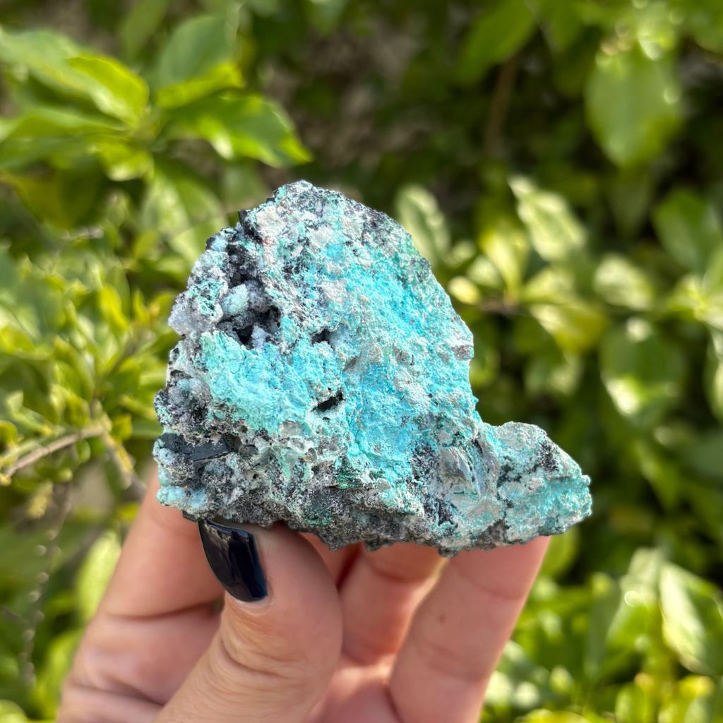 Chrysocolla Drusy with Malachite Specimen