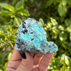 Chrysocolla Drusy with Malachite Specimen