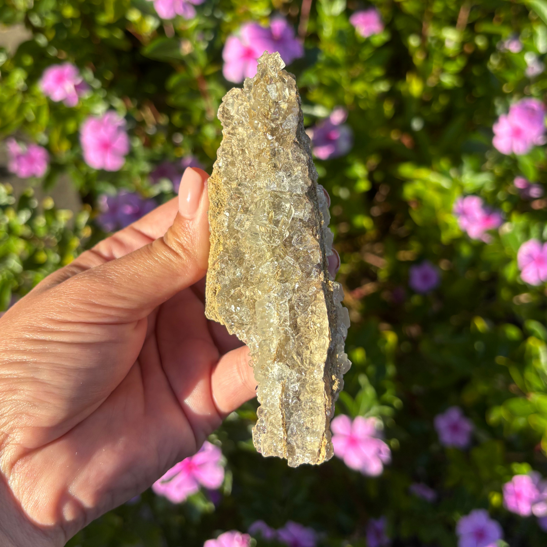 Glassy Clear Fluorite Cluster