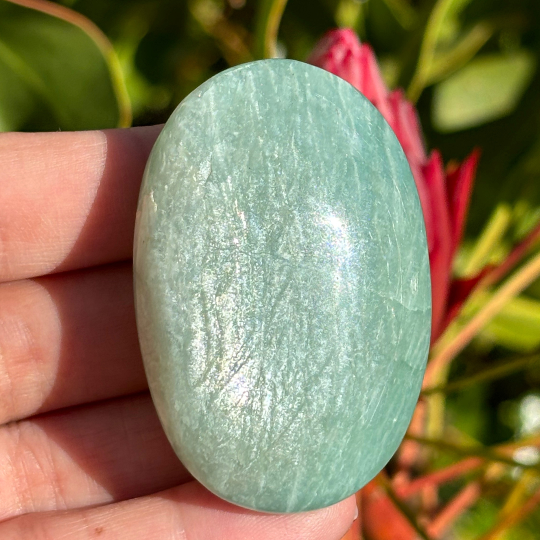 Amazonite Palm Stone