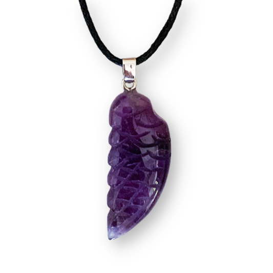 Amethyst Angel Wing Pendant