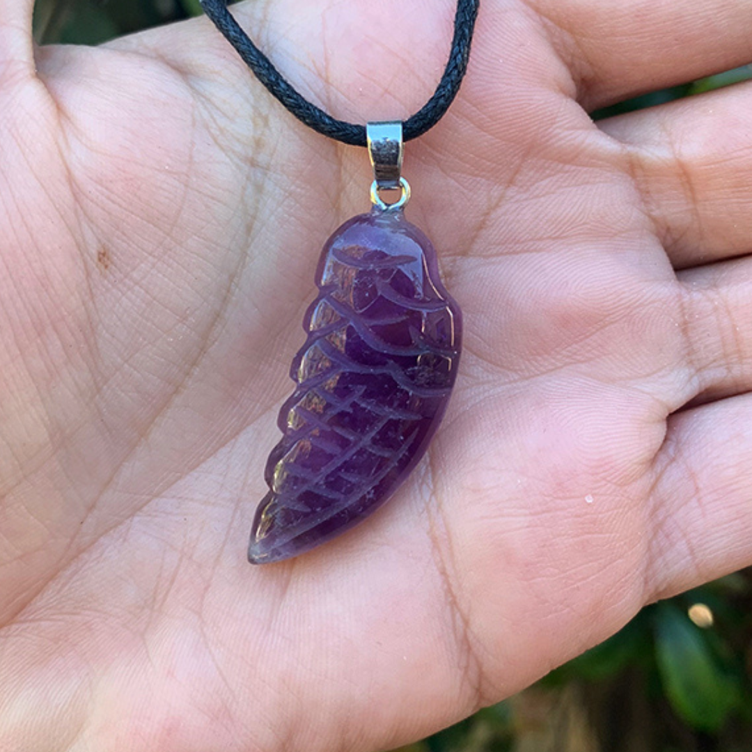 Amethyst Angel Wing Pendant