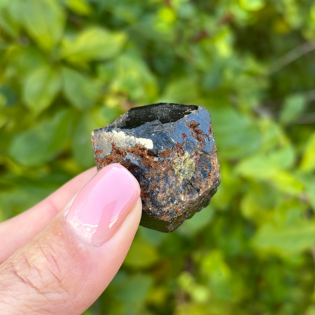 Black Garnet (Melanite) var. Andradite