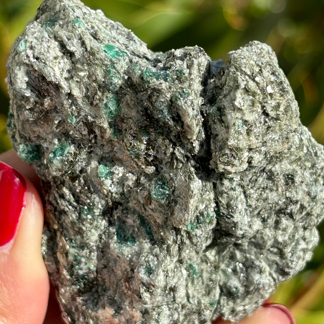 Emerald in Mica Matrix