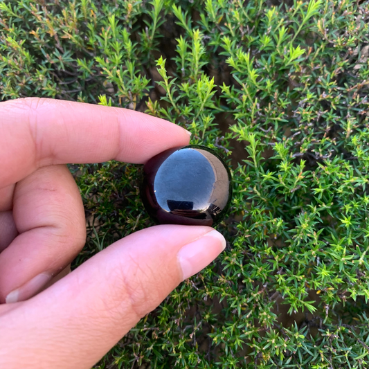 Jet A+ Grade Tumbled Stones