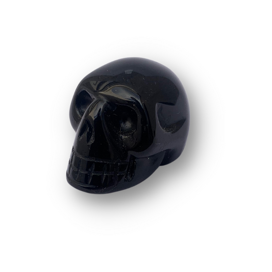 Black Obsidian Skull
