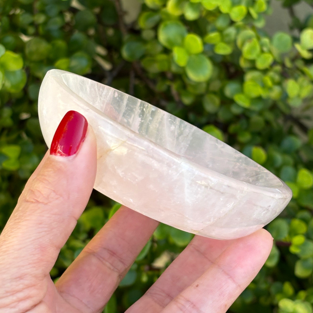 Rose Quartz Polished Bowl - Round
