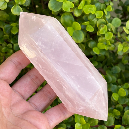 Rose Quartz Polished Double Terminated Point