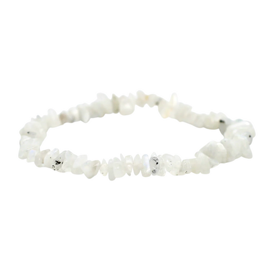 Rainbow Moonstone Chip Bracelet