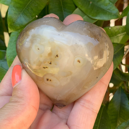 SALE Dendritic Agate Heart