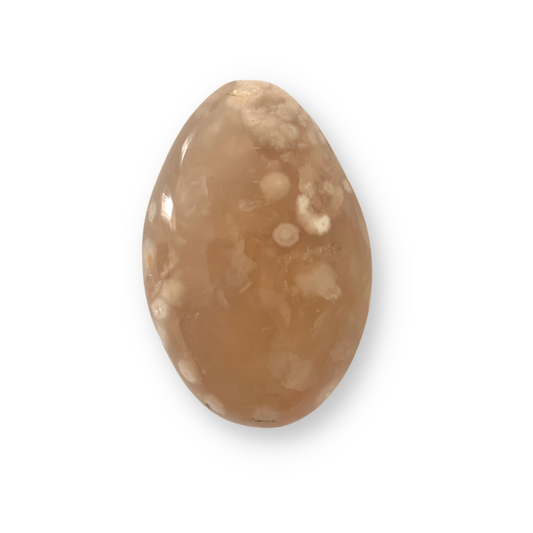 Flower Agate Polished Palm Stone 154g