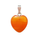 Carnelian Heart Pendant 15mm
