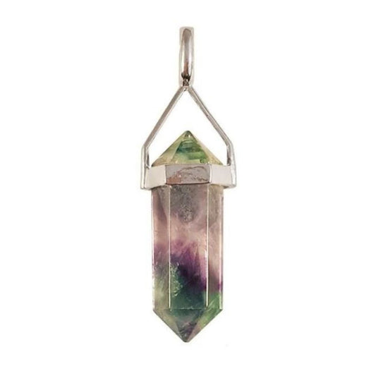 Fluorite 22mm Point Pendant