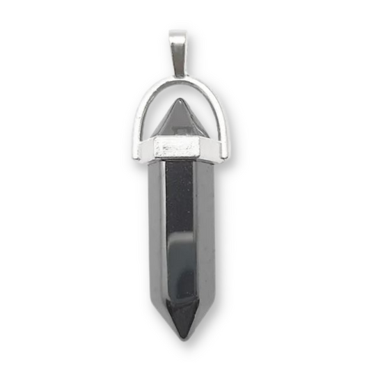 Hematite Double Point Pendant