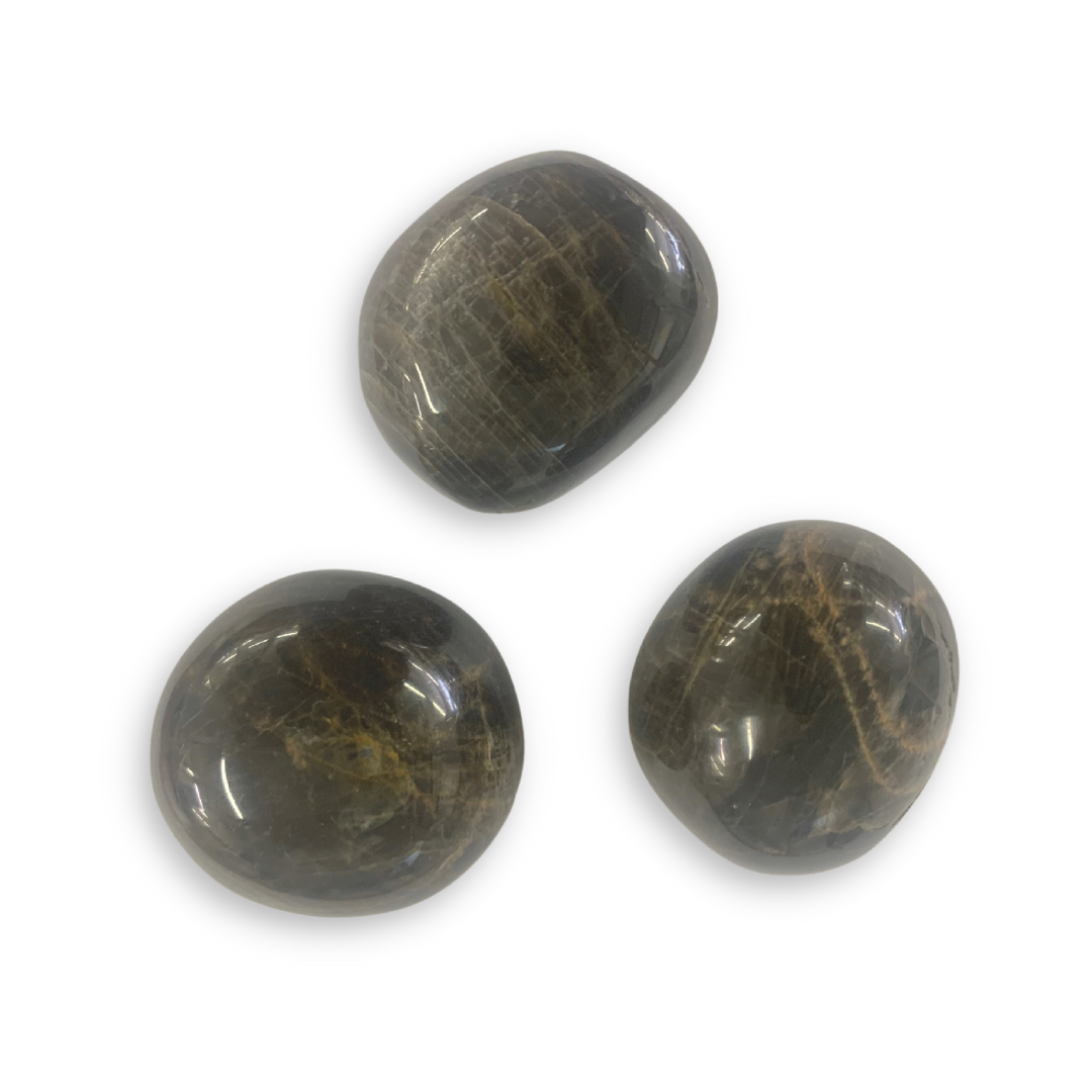 Black Moonstone Pebbles - Large