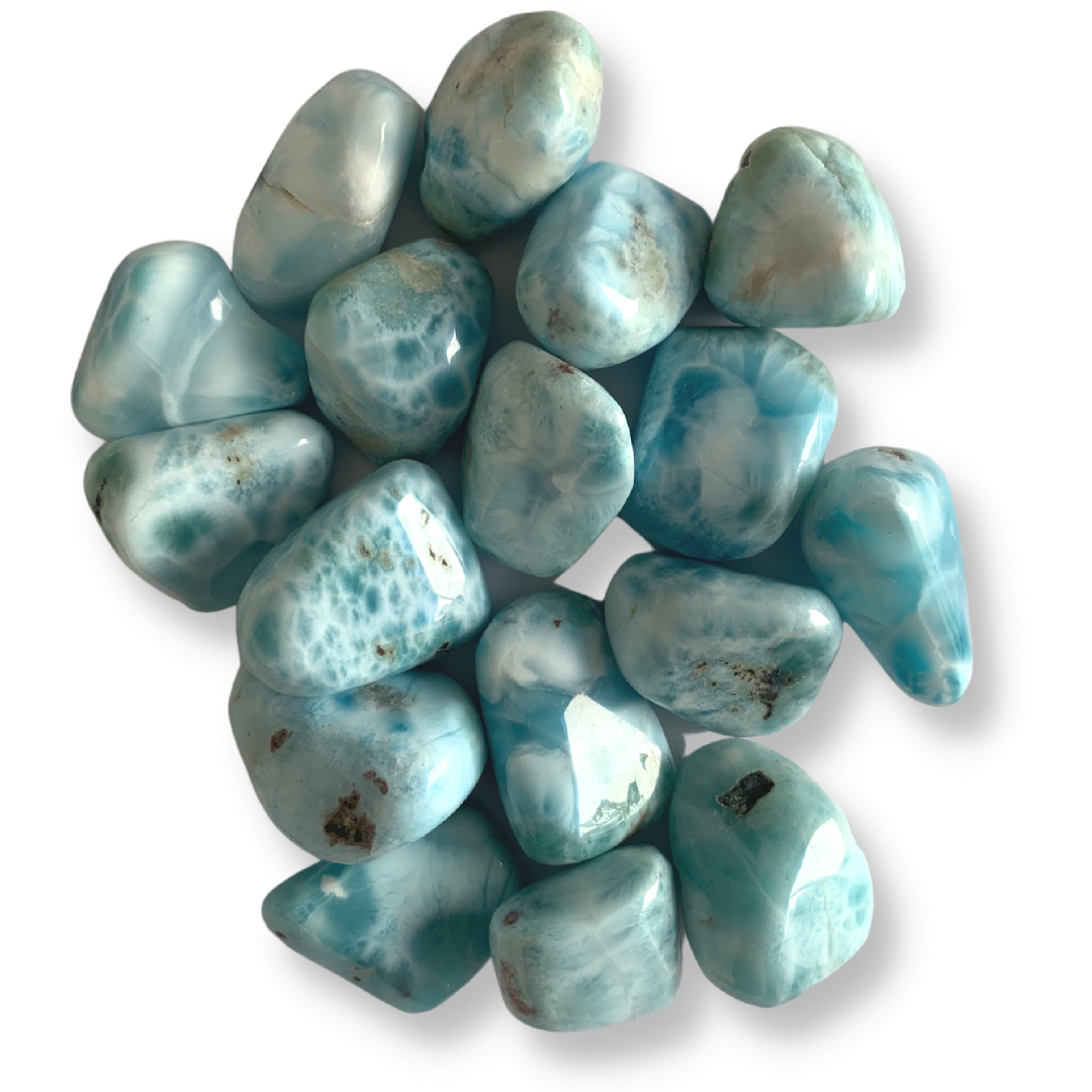 Larimar Tumbled Stones - Large