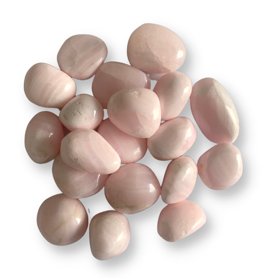 Mangano Calcite Tumbled Stones - Medium Large