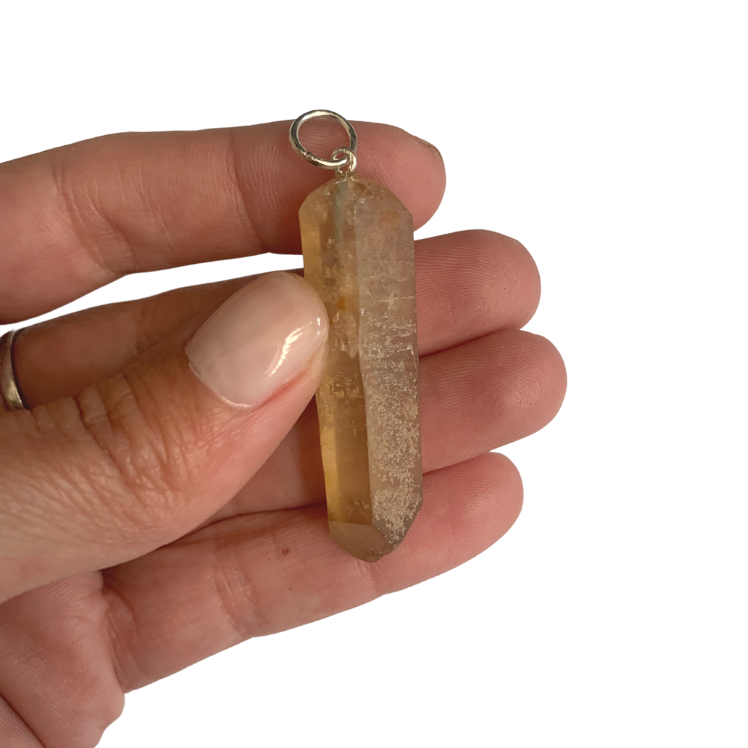 Natural Citrine Point Pendant