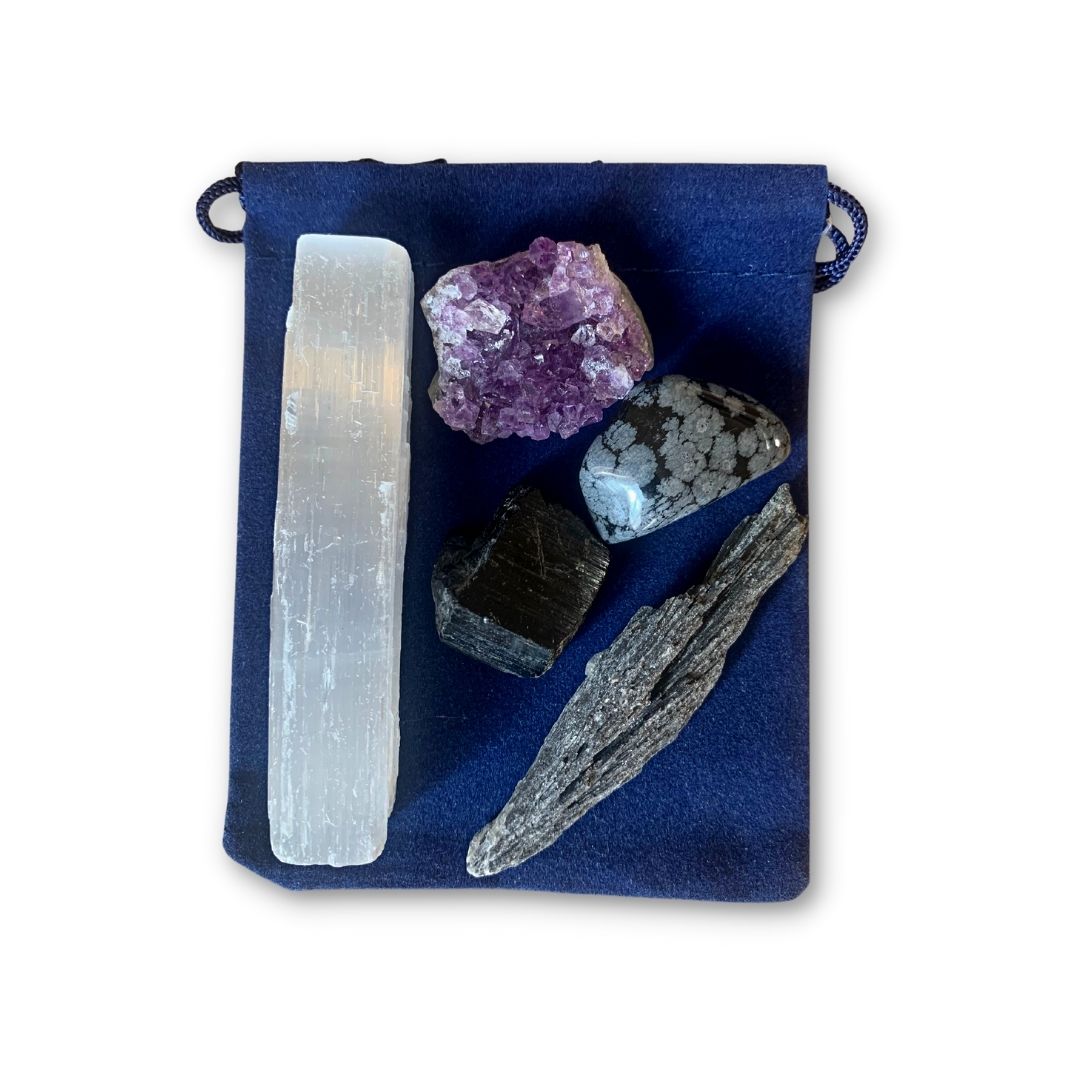 Negative Energy Protection Set (with Selenite)
