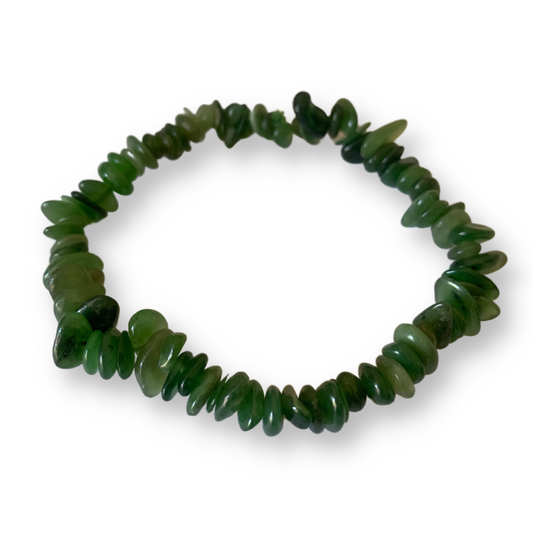 Nephrite Jade Chip Bracelet