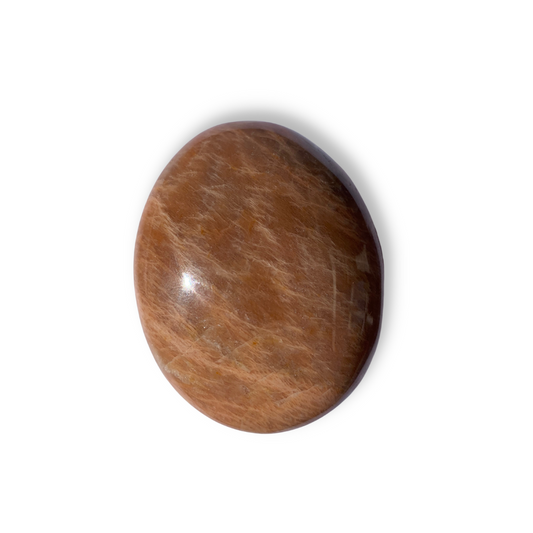 Peach Moonstone Polished Palm Stone 148g