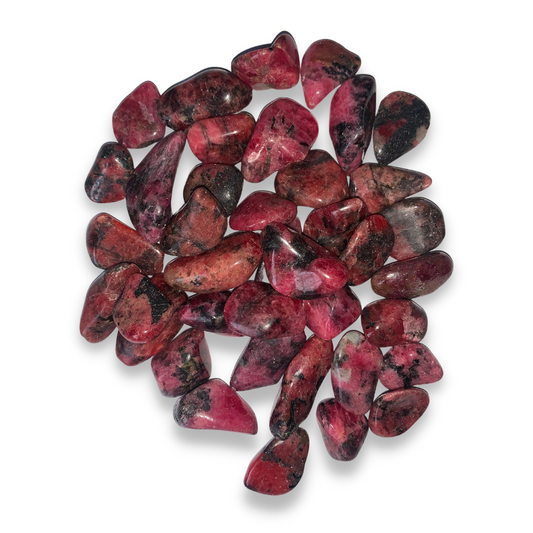 Rhodonite Tumbled Stones - A Grade