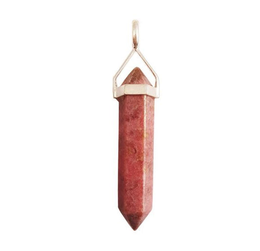 Rhodonite 35mm Point Pendant