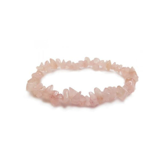 Rose Quartz Chip Bracelet