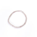Rose Quartz Faceted Bead Bracelet 4mm