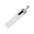 Selenite & Black Tourmaline Blade Pendant