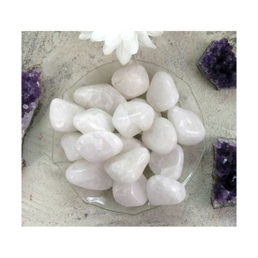 Snow Quartz Tumbled Stones