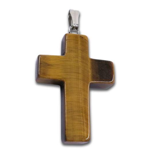 Tigers Eye Cross Pendant